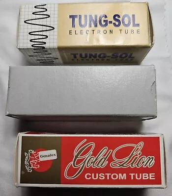 12AX7 Genalex Gold Lion  Tung-sol & Mullard Tubes For Amplifiers • $48.99