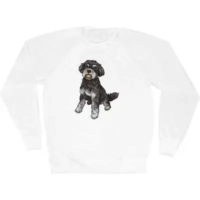'Miniature Schnauzer' Adult Sweatshirt / Sweater / Jumper (SW031329) • $25.25