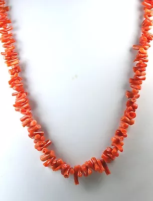 Les Bernard Vintage Mediterranean Coral Necklace • $150