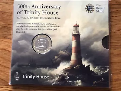 2014 Trinity House Brilliant Uncirculated £2 Coin Pack • £9.99