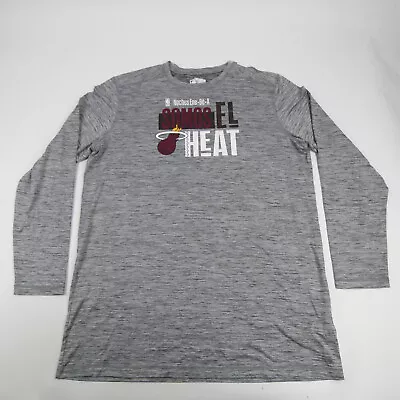 Miami Heat Fanatics Long Sleeve Shirt Men's Gray/Heather Used • $33.99