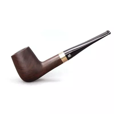 Ebony Wooden Smoking Pipe 9mm Filter Straight Stem Tobacco Pipe 10 Tools • $33.95