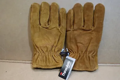 3M Thinsulate Insulation Cowhide Leather Gloves Size Large • $13.79