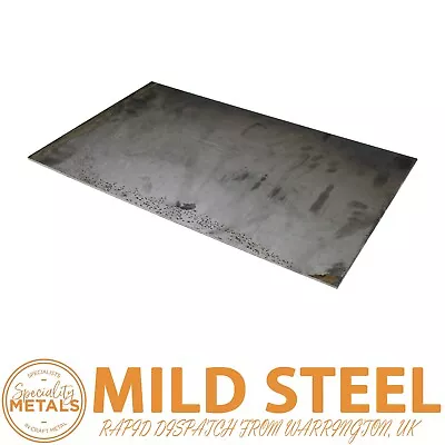 5mm Mild Steel Sheet Metal Plate Samples DIY & Car Repair 100 X 100mm X 3 Pack • £13.49