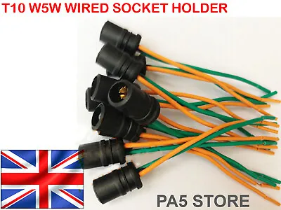 2x T10 W5W 501 Light Bulb Socket Holder Soft Rubber -For Cars Or Bikes. QUALITY- • £4.45