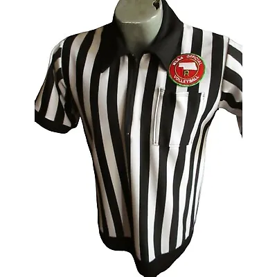 Vintage 1970's Referee Shirt Volleyball Coach Mens Medium Nebraska Patch • $17.01