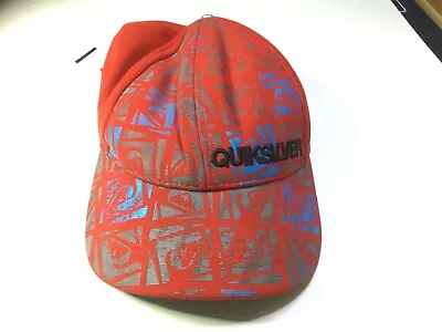 Quiksilver 6 Panel Adjustable Curved Peak Cap In Red - Pre Worn • $13