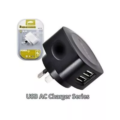 Sansai Dual USB Port Adapter Wall Charger 2.1A For Smartphones Apple Samsung HTC • $15