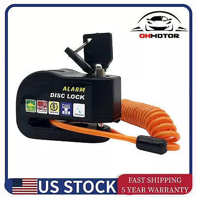 Motorcycle Bike Scooter Disc Lock Alarm Anti-Theft Disc Brake Lock Alarm T0F9 • $15.19