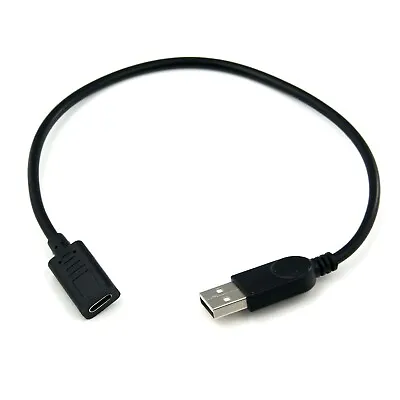 USB A Male To USB Type C Female Jack Plug Cable Lead Cord Adapter Converter PC • £3.56