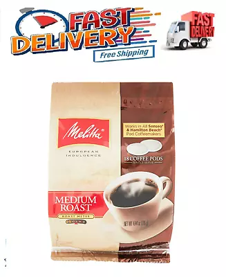 Melitta Medium Roast Coffee Pods For Senseo & Hamilton Beach Pod Brewers 18 Ct • $9.94