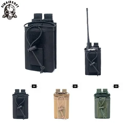 Outdoor Package Pouch Molle Nylon Radio Walkie Talkie Case Holder Bag Pouch • £7.19