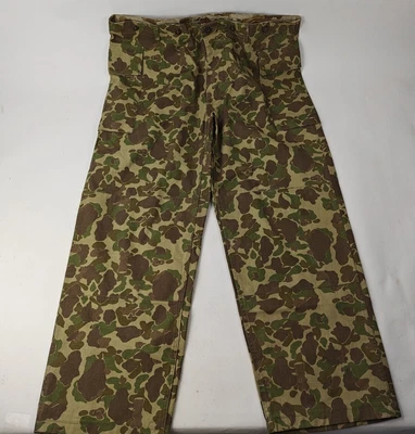 $11.50 • Buy WWII WW2 USMC US Army Pacific Camo Reproduction Cotton Trousers 42x30
