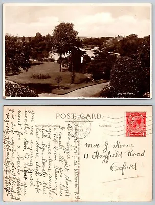 S19688 Longton Park Stoke On Trent Staffordshire England  RP Postcard 1932 Stamp • £3.99