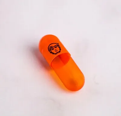 500 X Empty Gelatin Capsules Size 0 Joined - Orange Trump Head Caps • $40