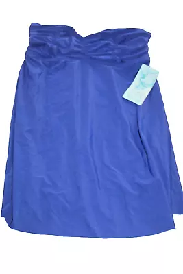 Eco Swim Royal Blue Scrunch Cover Up Dress Lightweight Eco-Friendly Large • $10.39