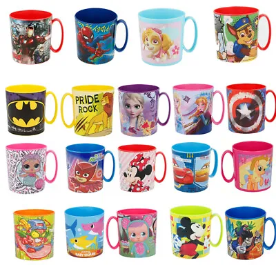 New Design Kids Character Licence Mug 350ML Drinking Plastic Cup Microwave Safe  • £7.99