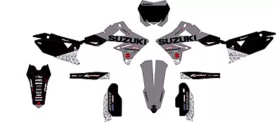 Fits Suzuki RMZ 250 2019 To 2024 RMZ450 2018 To 2024 Graphic Kit Decals Stickers • $128.24