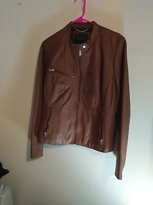 Marc New York Leather Moto Jacket  Size XL  • $40