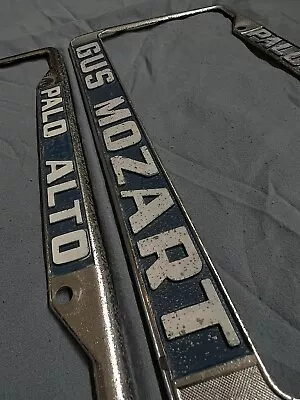 GUS MOZART ORIGINAL PALO ALTO CALIFORNIA Vintage Dealer Plate Frame PORSCHE  VW • $560