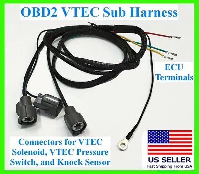 OBD2 Fits Honda VTEC Engine Sub Harness ITR B16a B20 D16z6 D15B P72 LSVTEC • $23.99