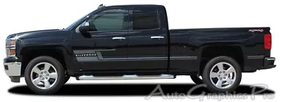 SHADOW 2014-2018 Chevy Silverado Truck Vinyl Graphics Kit 3M Pin Stripes Decals • $121.48