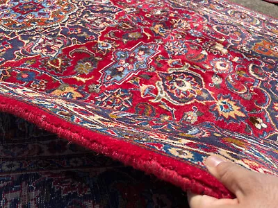 7x10 ANTIQUE ORIENTAL RUG Red Traditional Handmade VINTAGE HAND-KNOTTED 6x9 7x9 • $1795