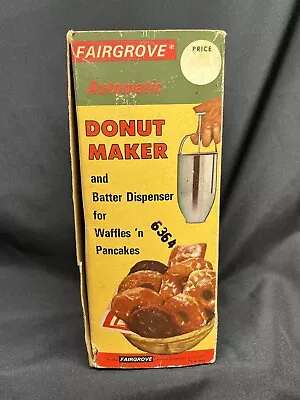 Vintage Fairgrove Automatic Donut Maker In Original Box Pre Owned. • $20