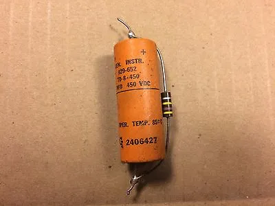 Vintage Micamold 8 Uf 450v Paper Capacitor Axial Tube Amp Cap • $5