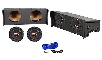 Sub Box+ (2) Rockville 10” 1200W Subwoofers For Jeep Wrangler CJ5/CJ7/YJ/TJ/JK • $255.85