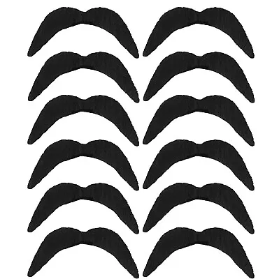 Fake Moustache Stick-on False Moustaches Mexican Fancy Dress Costume 70s Mous • £3.99