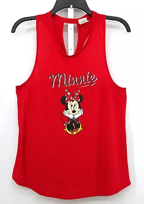 Disney Minnie Mouse Womens XL Red Racerback Tank Top • $10.29