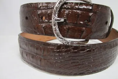 Genuine  Brown Crocodile Belts • $145