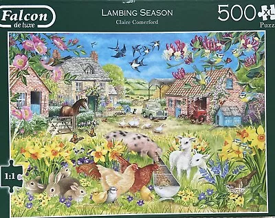 Falcon Deluxe 500 Piece XL Jigsaw Puzzle Lambing Season  • £4.20