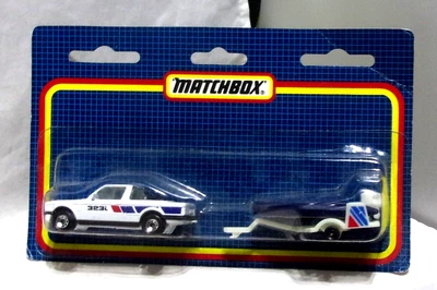 $27 • Buy KKar Matchbox - 1990 Twin Pack - TP127 BMW (White) And Inflatable Boat - Blue