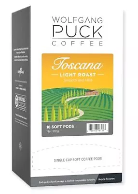 Wolfgang Puck Coffee Toscana Coffee 9.5 Gram Pods 18 Count • $12.45