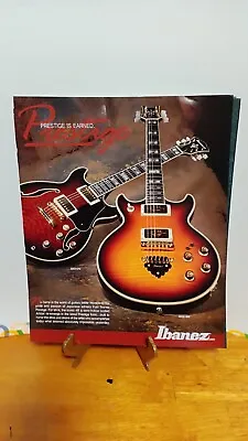 Ibanez Artist Guitars Prestige Guitar Print Ad 11 X 8.5 #7 • $5.56