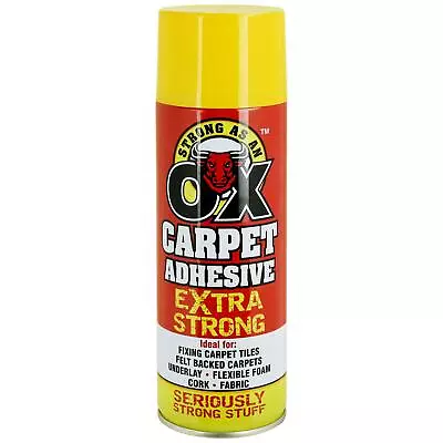 500 Ml Heavy Duty Adhesive Carpet Spray Water Resistant And Strong Hold Formula • £7.99