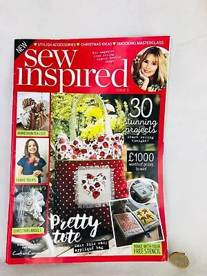 Magazine Sew Inspired Sewing Issue 5 With Stencil • £4.49