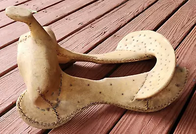 Saddle Tree Vintage Wood Rawhide Western Ranch Farmhouse Decor • $50