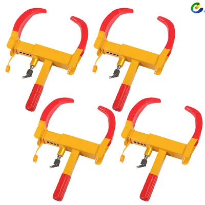 4 Wheel Lock For ATV Auto Car Truck RV Anti-Theft Clamp Boot Tire Claw Trailer • $54