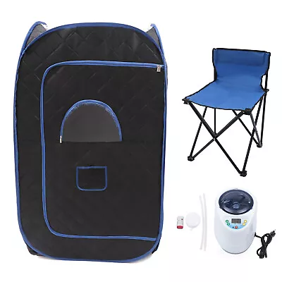 Portable Full Body Personal Steam Sauna Tent Heated Spa Detox Therapy 1000W 2L • $112.10