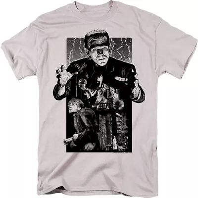 UNIVERSAL MONSTERS FRANKENSTEIN Licensed Adult Men's Graphic Tee Shirt SM-3XL • $22.95