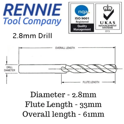 £8.49 • Buy Box Of 10 X HSS Gold Cobalt Jobber Drill Bit For Stainless & Hard Steels. Drills