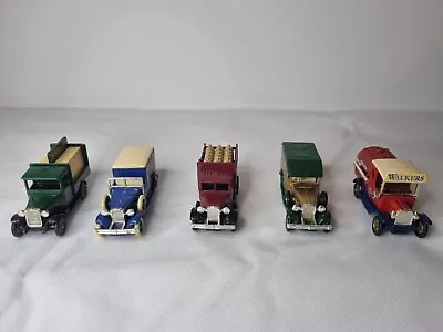 5 X WALKERS CRISPS DIECAST Model Cars Collectables Vintage. Lledo Plc Truck Van • £14.99