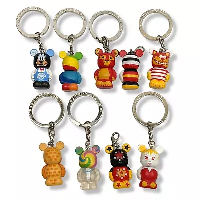 Disney Vinylmation Jr 1.5  Keychain Lot Cheshire Cat Simba Tinker Bell Goofy • $54.99