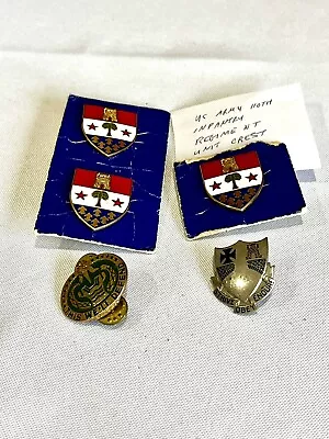 Military Lot#2- Drill Instructor 110th & 112th Infantry Pins • $35