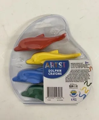 Artsi 4 Pack Dolphin Crayons- Lot Of 6 (24) Crayons Total) • $20