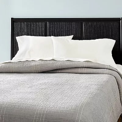 King Microstripe Matelassé  Coverlet Jet Gray - Hearth & Hand With Magnolia • $42.99