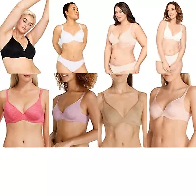 $49.94 • Buy Berlei Barely There Contour Tshirt Bra White Black Nude Pink Blue With Underwire
